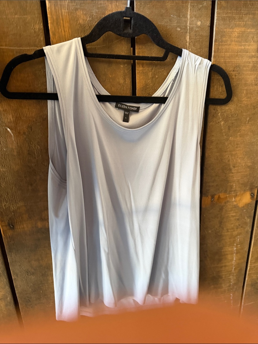 Eileen Fisher Light Blue Scoop Neck Tank